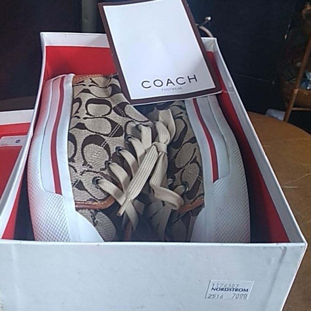 Coach khaki shoes